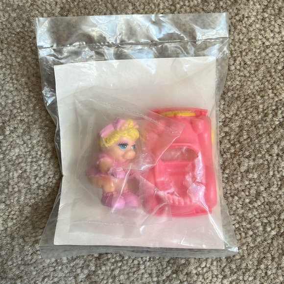 Vintage 1986 Jim Henson’s Muppet Babies Kermit and Piggy Sealed Happy Meal Toys - Picture 6 of 6